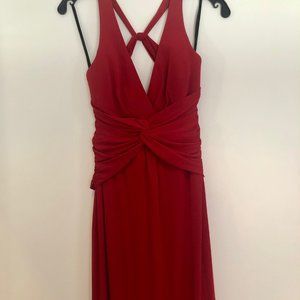 Laundry By Shelli Segal -Red open back formal gown